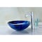 Anzzi Meno Deco-Glass Vessel Sink in Lustrous Blue LS-AZ051 - alternate 1